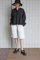 <img class='new_mark_img1' src='https://img.shop-pro.jp/img/new/icons20.gif' style='border:none;display:inline;margin:0px;padding:0px;width:auto;' />KristenseN DU NORD  Linen Raw Smocking Shirt (Black)