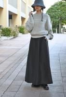 <img class='new_mark_img1' src='https://img.shop-pro.jp/img/new/icons8.gif' style='border:none;display:inline;margin:0px;padding:0px;width:auto;' />AEHRRDraping Yoke Raglan Sleeve Pullover(Top grey)