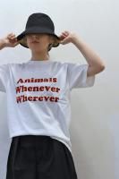 <img class='new_mark_img1' src='https://img.shop-pro.jp/img/new/icons8.gif' style='border:none;display:inline;margin:0px;padding:0px;width:auto;' />STUDIO WEAREALLANIMALS  Whatever Whenever  T-Shirt (White/Size SM)