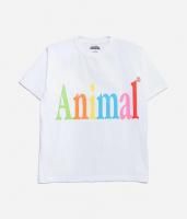 <img class='new_mark_img1' src='https://img.shop-pro.jp/img/new/icons8.gif' style='border:none;display:inline;margin:0px;padding:0px;width:auto;' />STUDIO WEAREALLANIMALS  Animals Letter  T-Shirt (White/Size L)