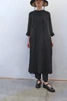 <img class='new_mark_img1' src='https://img.shop-pro.jp/img/new/icons8.gif' style='border:none;display:inline;margin:0px;padding:0px;width:auto;' />KristenseN DU NORDLinen Gauze Tuxedo Dress (Black)