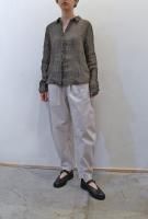 <img class='new_mark_img1' src='https://img.shop-pro.jp/img/new/icons8.gif' style='border:none;display:inline;margin:0px;padding:0px;width:auto;' />KristenseN DU NORD  Linen Gauze Shirt (Safari)