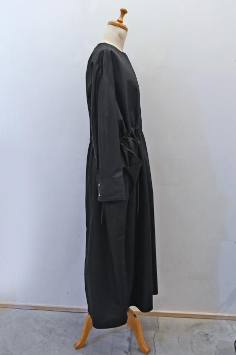 TENNE HANDCRAFTED MODERN Waist String Dress (Black)