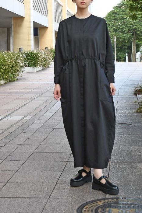 TENNE HANDCRAFTED MODERN Waist String Dress (Black)