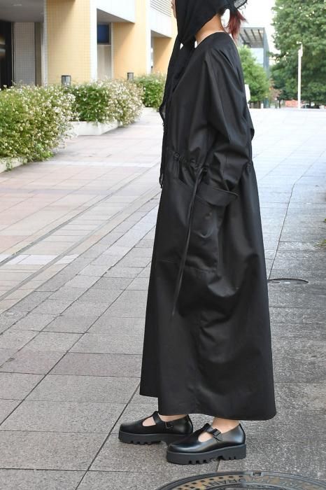 TENNE HANDCRAFTED MODERN Waist String Dress (Black)