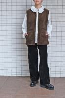 <img class='new_mark_img1' src='https://img.shop-pro.jp/img/new/icons8.gif' style='border:none;display:inline;margin:0px;padding:0px;width:auto;' />BISOWN  Corduroy x Wool Reversible Vest (Brown)
