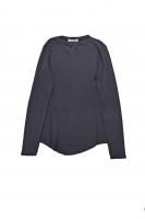 SOLD OUT KristenseN DU NORDCotton Rib Long Sleeve T-shirt  (Graphite)