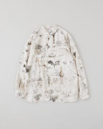 NICENESS Narrow Collar Jacket Shirt(Beige)