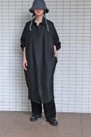 【SOLD OUT】 AEHRR  Wool Silk Matelasse Jacquard Shirt Dress (Meteorite)