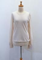 【SOLD OUT】 AEHRR Crew Neck Cuff Sleeve Tee (Perfect Pale)