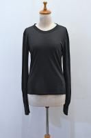 【SOLD OUT】 AEHRR Crew Neck Cuff Sleeve Tee (Deep Black)