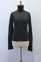 【SOLD OUT】 AEHRR High Neck Cuff Sleeve Tee (Deep Black)