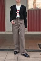 <img class='new_mark_img1' src='https://img.shop-pro.jp/img/new/icons8.gif' style='border:none;display:inline;margin:0px;padding:0px;width:auto;' />BISOWN  Light Corduroy Big Snap Blouse (Black)