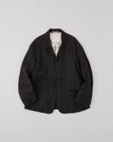 <img class='new_mark_img1' src='https://img.shop-pro.jp/img/new/icons8.gif' style='border:none;display:inline;margin:0px;padding:0px;width:auto;' />NICENESS  Wool Linen Stripes Amish Jacket(Brown)