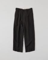 <img class='new_mark_img1' src='https://img.shop-pro.jp/img/new/icons8.gif' style='border:none;display:inline;margin:0px;padding:0px;width:auto;' />NICENESS Wool Linen Stripes Flying V Trousers(Brown)