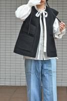 <img class='new_mark_img1' src='https://img.shop-pro.jp/img/new/icons8.gif' style='border:none;display:inline;margin:0px;padding:0px;width:auto;' />TENNE HANDCRAFTED MODERN   Angola Tweed Vest (Black) 