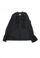 <img class='new_mark_img1' src='https://img.shop-pro.jp/img/new/icons8.gif' style='border:none;display:inline;margin:0px;padding:0px;width:auto;' />BISOWN CottonSilk Randam Tuck Blouse(Black)