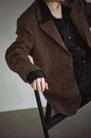 SOLD OUT BISOWNHeavy Wool 2B Jacket(Brown Eyes)