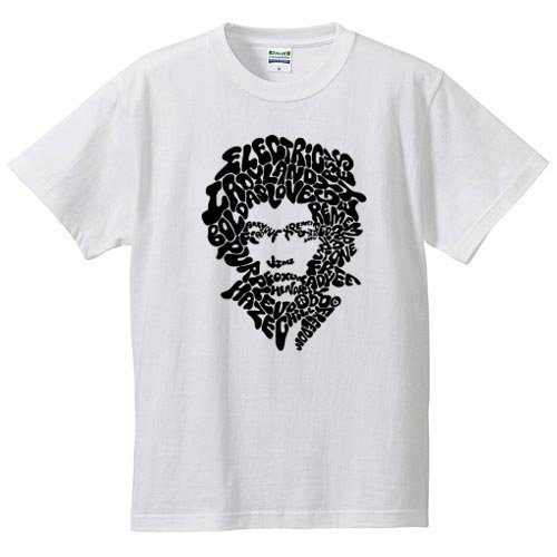 ジミ・ヘンドリックス / ロゴ・フェイス (Tシャツ 4色) - ロックTシャツ バンドTシャツ通販 ブルーラインズ
