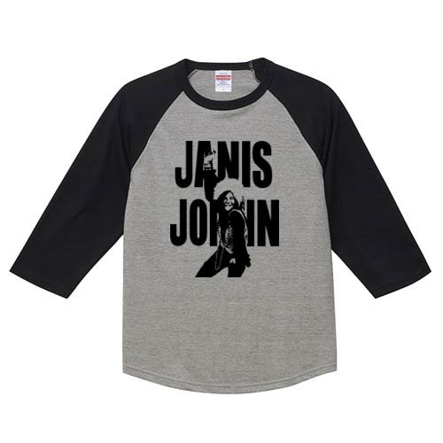 ジャニス・ジョプリン - ラグラン七分袖 （4色) - ロックTシャツ バンドTシャツ通販 ブルーラインズ