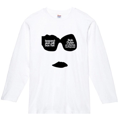 ボブ・ディラン / ヒョウ皮のふちなし帽－ロンT（4色) - ロックTシャツ バンドTシャツ通販 ブルーラインズ