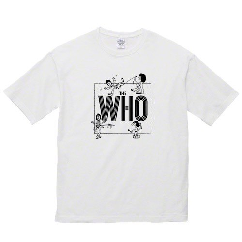 ザ・フー / バイ・ナンバーズ （ビッグシルエットTシャツ WHITE) - ロックTシャツ バンドTシャツ通販 ブルーラインズ