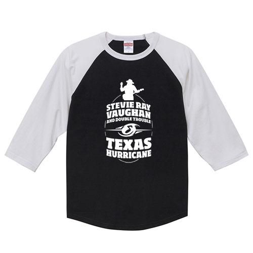 スティーヴィー レイ ヴォーン テキサス ハリケーン ラグラン七分袖 4色 ロックtシャツ バンドtシャツ通販 ブルーラインズ