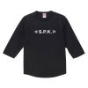 SPK / ロゴ - ラグラン七分袖 （4色)
