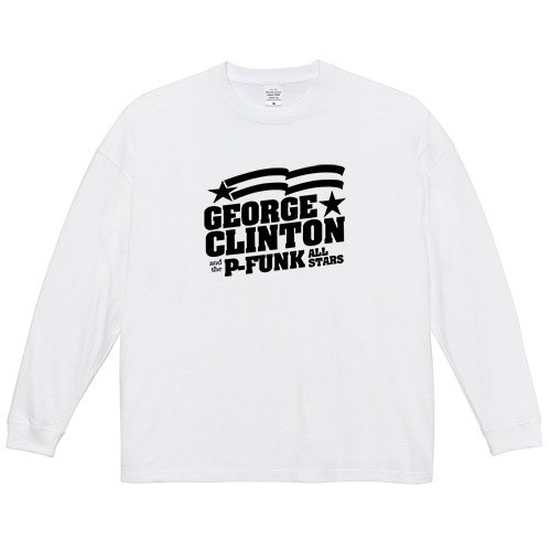 ジョージ・クリントン・アンド・ザ・P-ファンク・オールスターズ/ ロゴ - ビッグシルエットロングTシャツ 5.6oz (4色) - ロックTシャツ  バンドTシャツ通販 ブルーラインズ