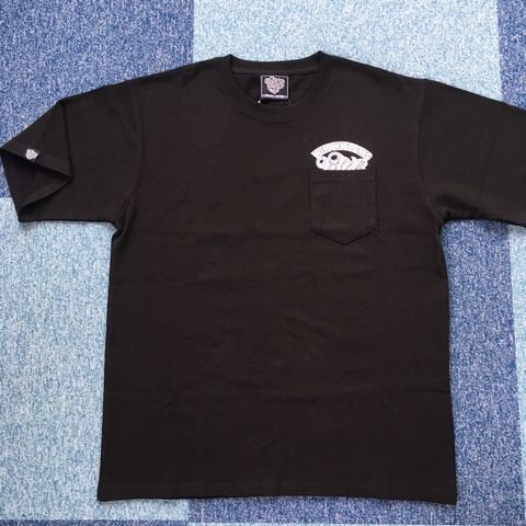 WILDWESTDAYS ポケット付きTシャツ/WWD01（10.2オンス厚手生地）(ブラック・ホワイト)　