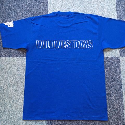 WILDWESTDAYS Tシャツ/LOGO22（Heavy Weight）(ブルー/ホワイト)　
