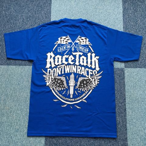 ONGROUNDCLOTHING　【Race Talk】 　Tシャツ　カラー：ブルー