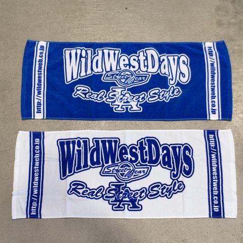 WILDWESTDAYS タオル（カラー：ブルー/ホワイト・ホワイト/ブルー）