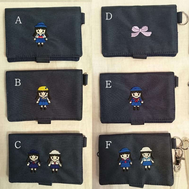 グログラン定期入れ（刺繍入り） | お受験用品専門店【マムエモア】