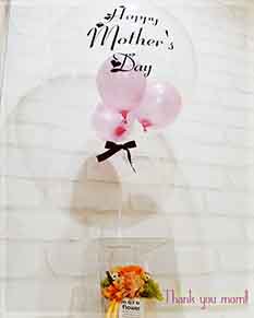 【母の日　バルーン】Happy Mother's Day~オレンジローズ