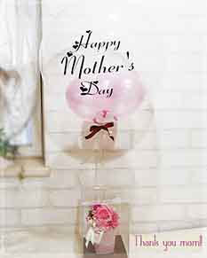 【母の日　バルーン】Happy Mother's Day~pink rose