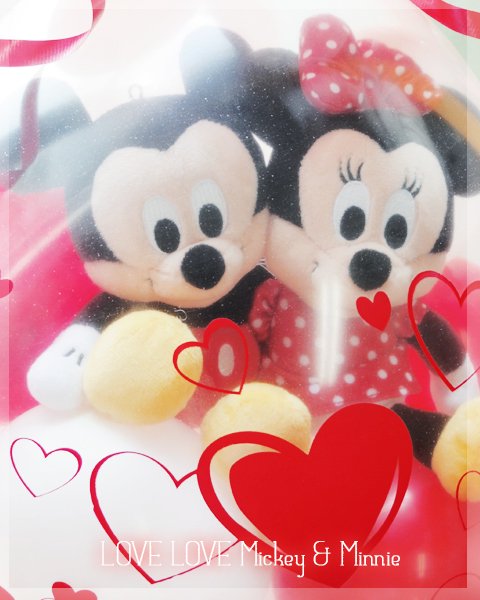 LOVE LOVE Mickey & Minnie【バルーン電報・ぬいぐるみ