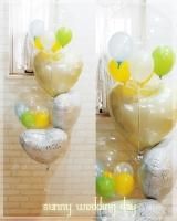 清楚 上品系のバルーンを電報に すてき うっとり 華やいでますね 清楚 上品系のバルーンを電報に すてき うっとり 華やいでますね