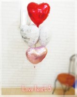 Love heart 5(赤＆ピンク)