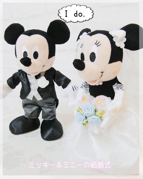 ミッキー ミニーの結婚式 バルーン電報を全国宅配 送料無料 カード付です 福福バルーン