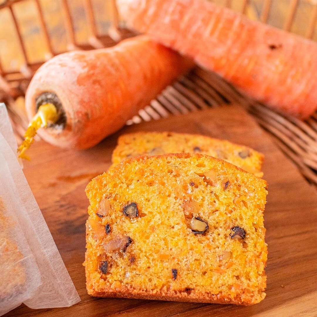 北海道産人参を使ったお菓子のふじい野菜パウンドケーキ・人参