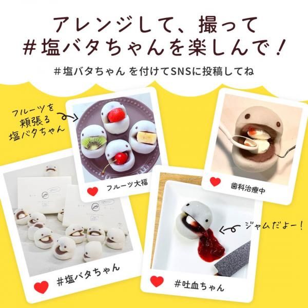 塩バター大福 | 冷凍4個/6個 - 公式通販【お菓子のふじい】北海道