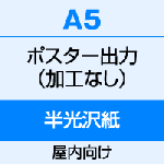 A5（148×210）　ポスター　出力（半光沢紙）
