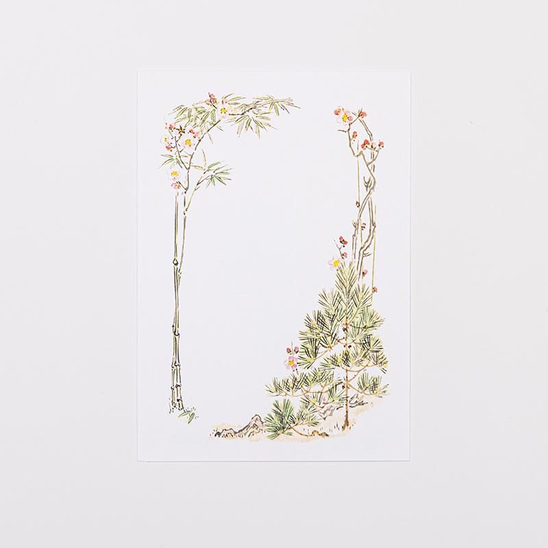 絵はがき 「松竹梅」 | サイズ:10.5cm×15cm - 日本橋 榛原 -は
