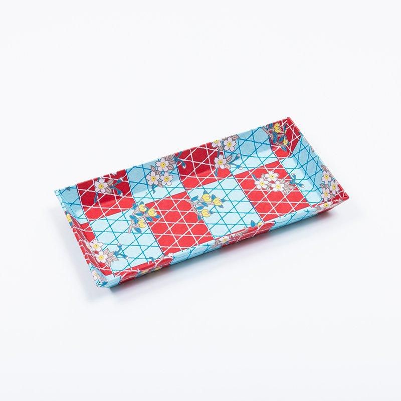 千代紙トレー 桜に橘 - 日本橋 榛原 -はいばら-