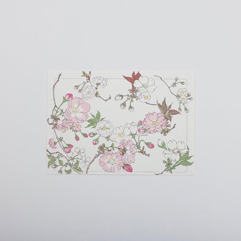 榛原製 絵はがき 柴田是真「花くらべ」 - 榛原（はいばら