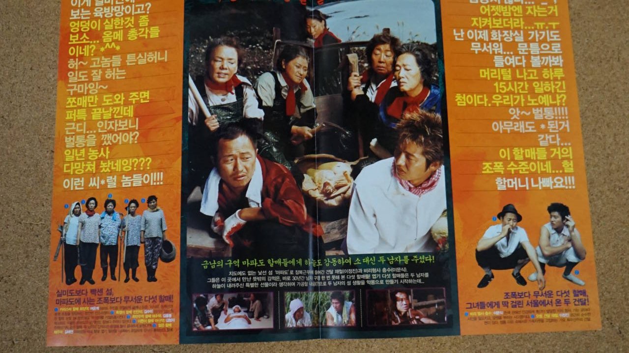 マパド　イ・ジョンジン　イ・ムンシク　約Ａ４サイズ2枚つづり　韓国の映画館で入手する映画のちらし -  ハングルカゲは韓国の映画、ドラマとグッズを扱っています、DVD