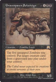 墓地生まれの君主 Gravespawn Sovereign R Ex 英語版 マジック ザ ギャザリング Mtgカード通販のカードミュージアム