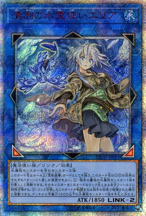 PSA8】遊戯王 清冽の水霊使いエリア 20thシークレット ETCO-JP0 | www