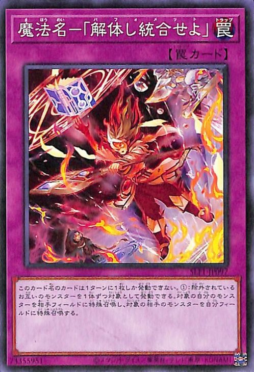 遊戯王 魔法名－解体し統合せよ【ノーマル】 SELECTION 5 SLF1-JP097 